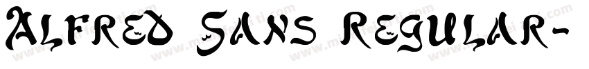 Alfred Sans Regular字体转换
